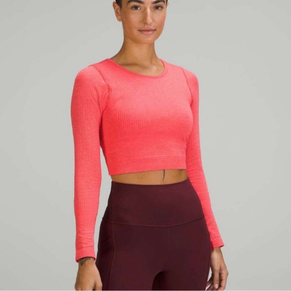 Lululemon Ebb to Street long sleeve cropped-perfect condition!